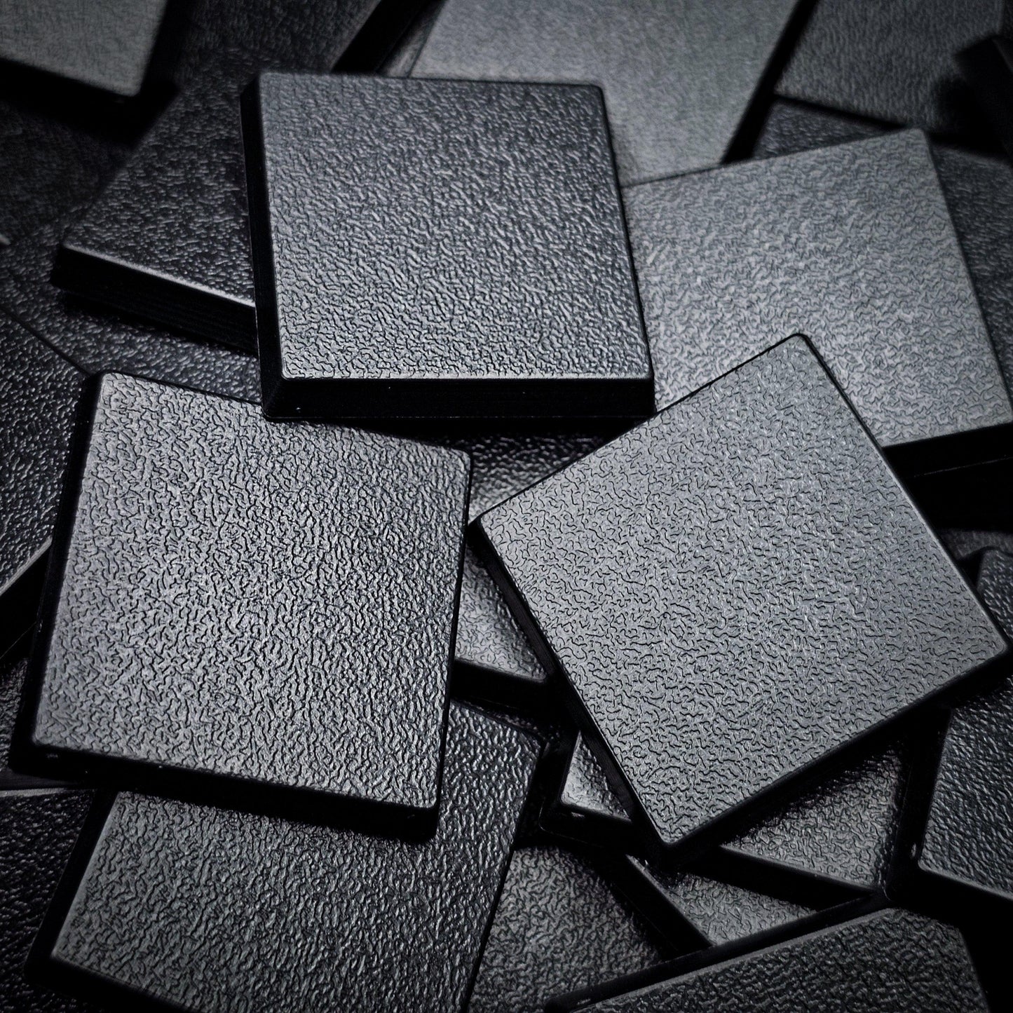 30mm Square Plain Plastic Bases