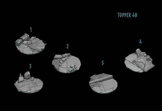 Primal Hounds - 40mm Base Toppers