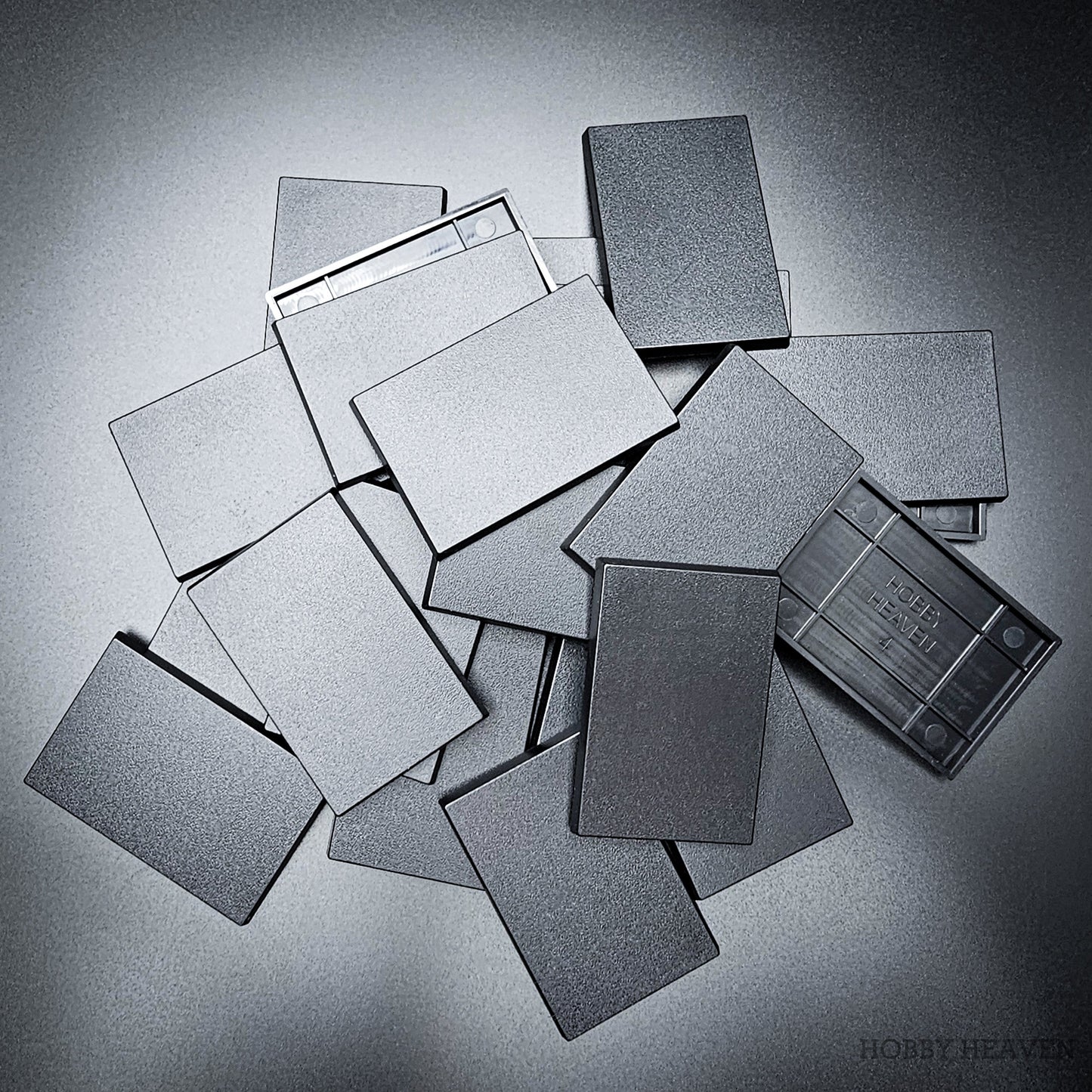 50x75mm | 75x50mm Rectangular Plain Plastic Bases | Versatile Miniature Stands