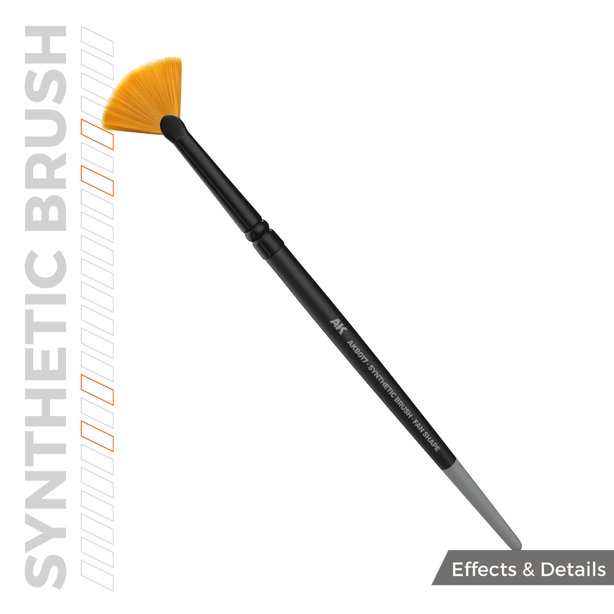 AK Interactive SYNTHETIC BRUSH - FAN SHAPE