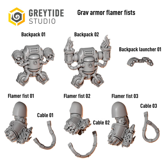 Anvil Wardens - Grav Armour Flamer Kit