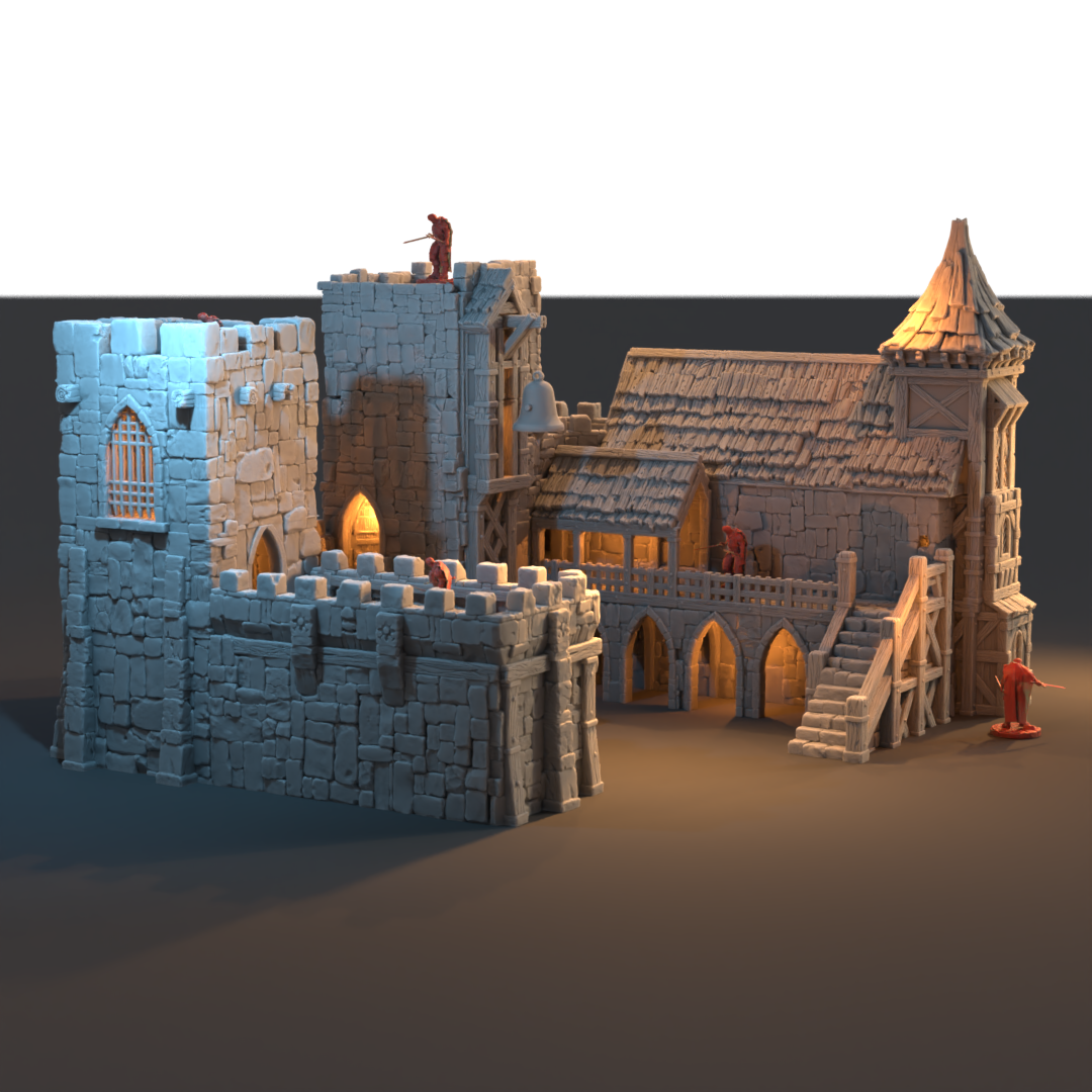 Barracks and the Bell Tower