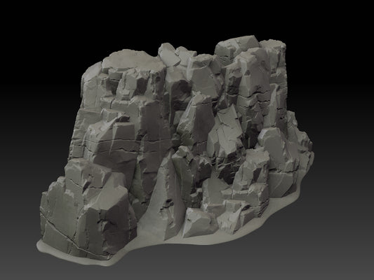 Stone Trove Cliff Wall Curved