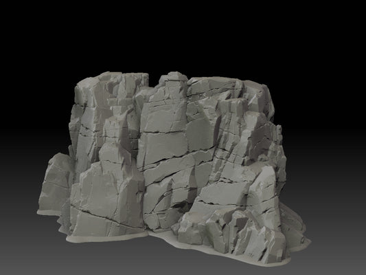 Stone Trove Cliff Wall Curved Reverse