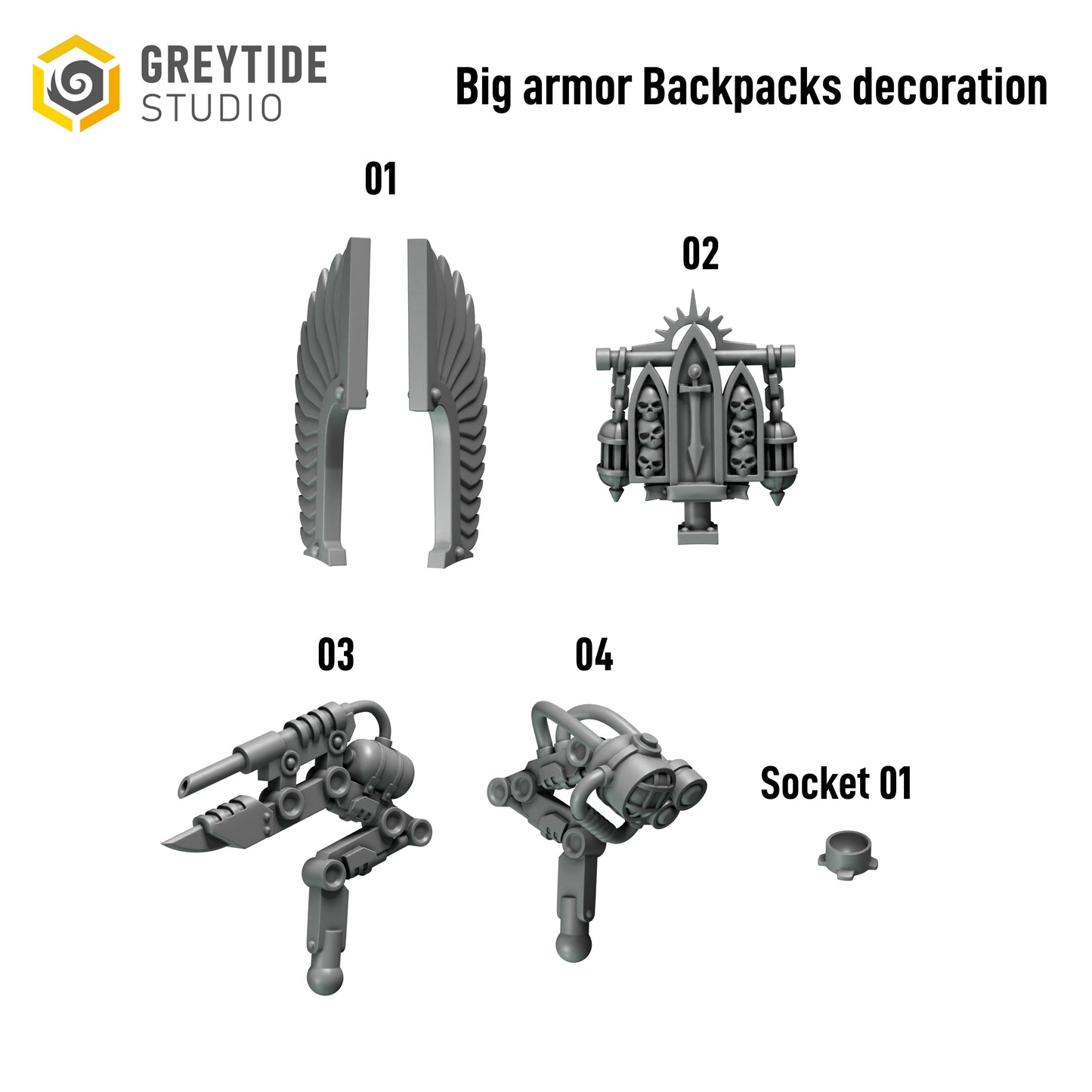 Eternal Pilgrims - Big Armour Backpack Decorations