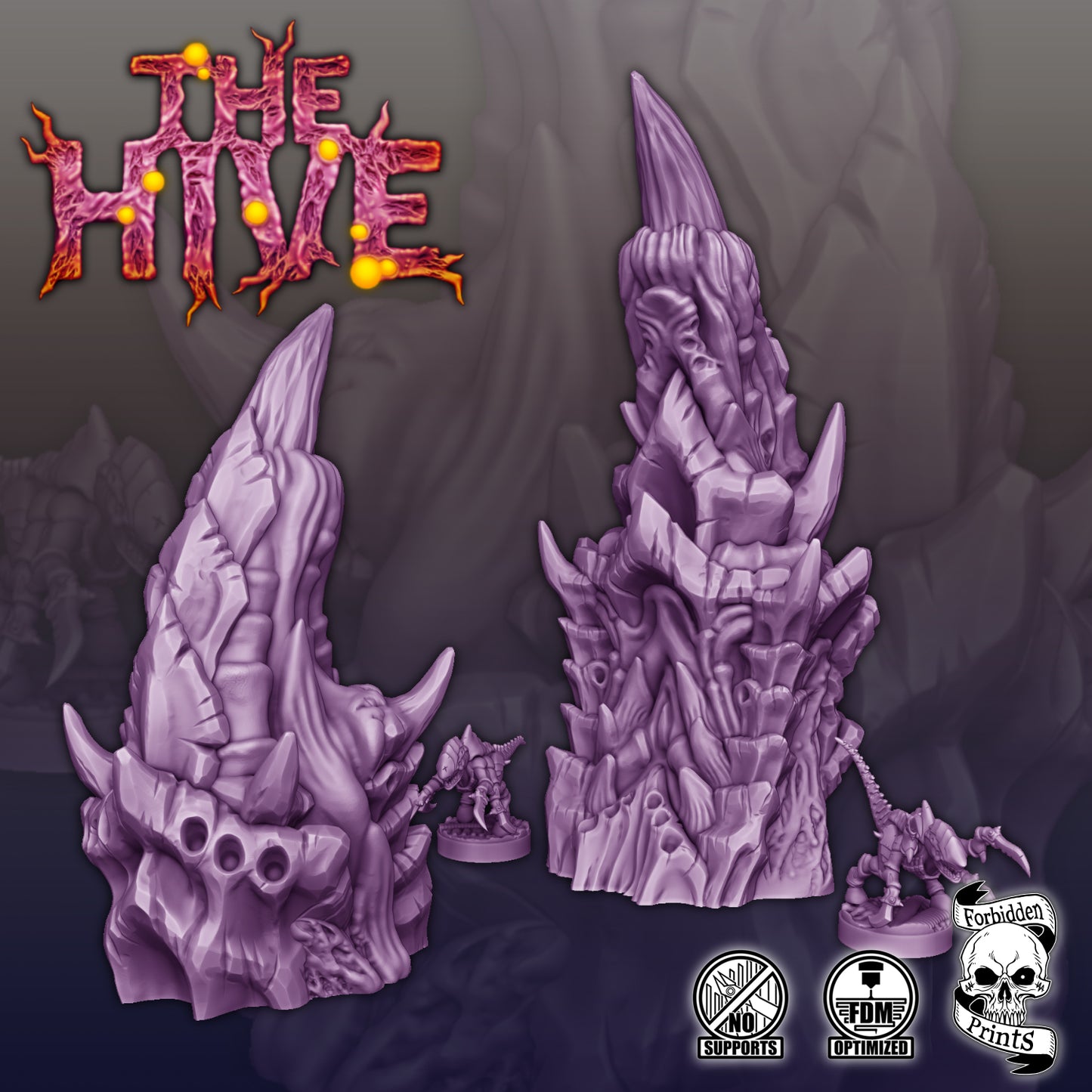 The Hive V2 - Grimdark Xenos Bug Terrain