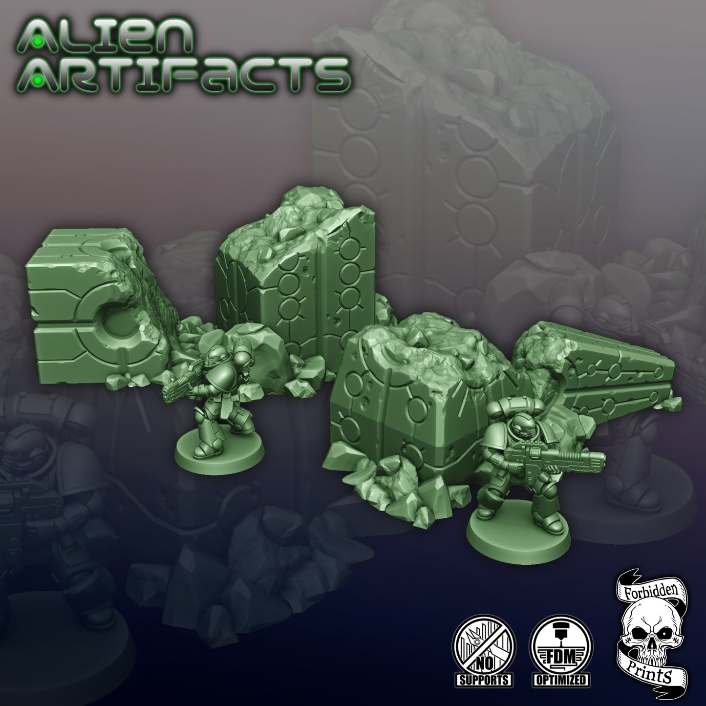 Alien Artifacts - Ruined Obelisks