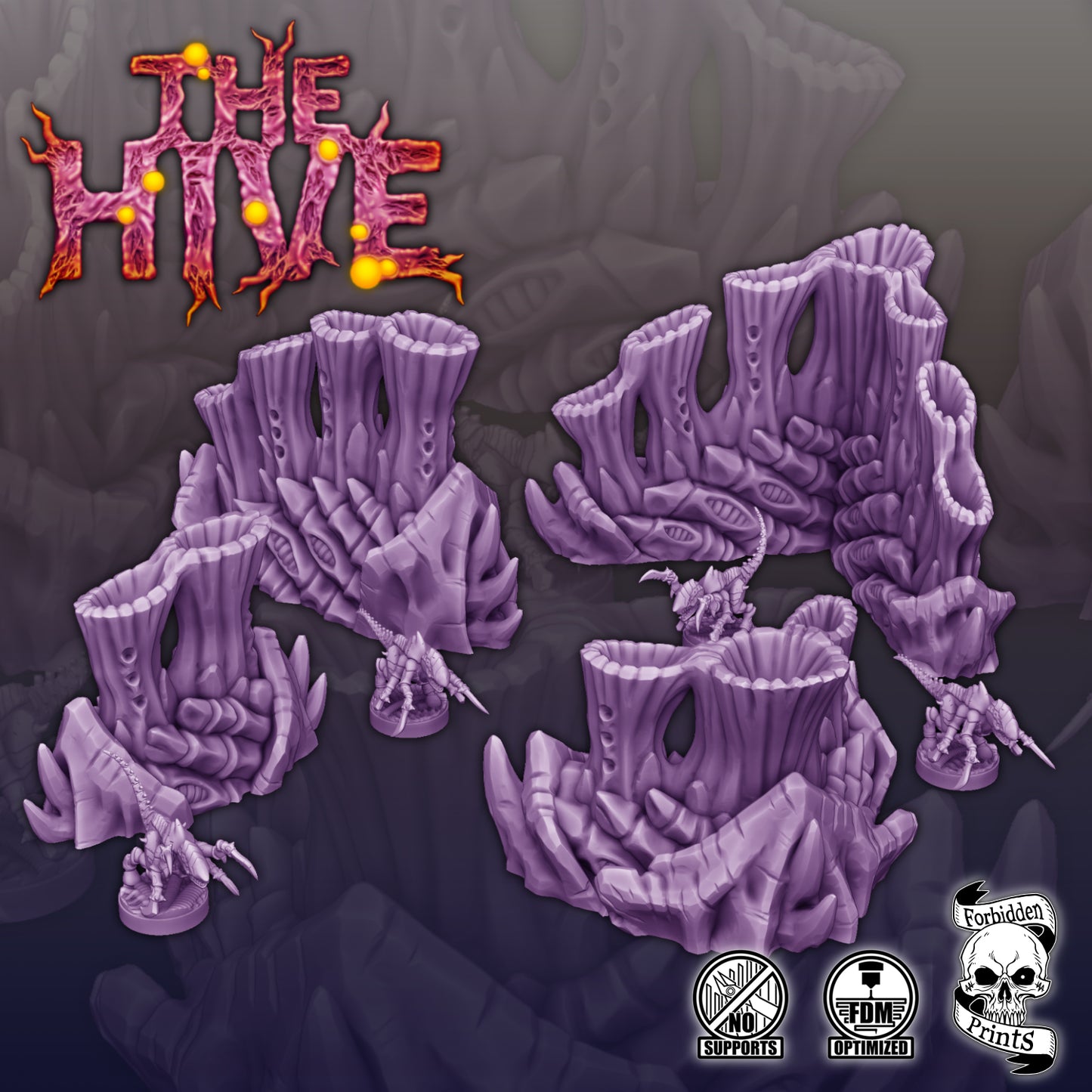 The Hive V2 - Grimdark Xenos Bug Terrain