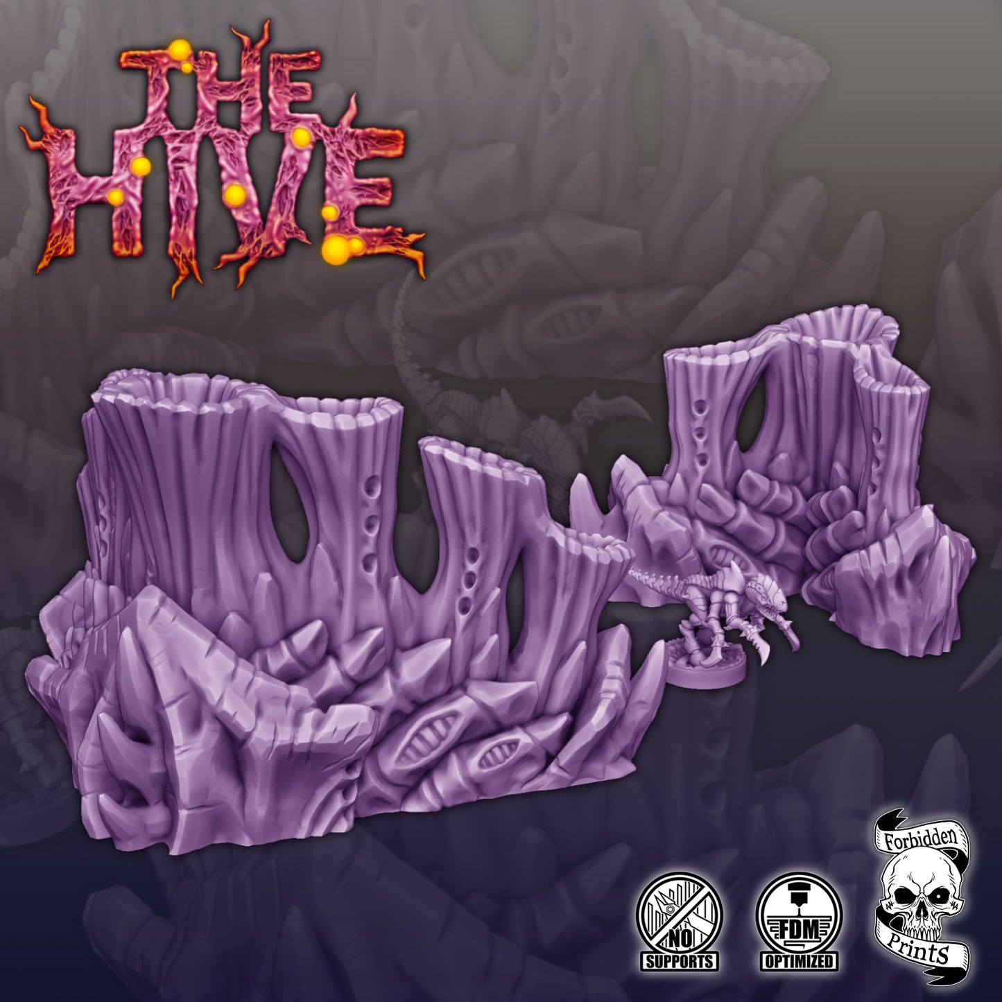 The Hive V2 - Grimdark Xenos Bug Terrain