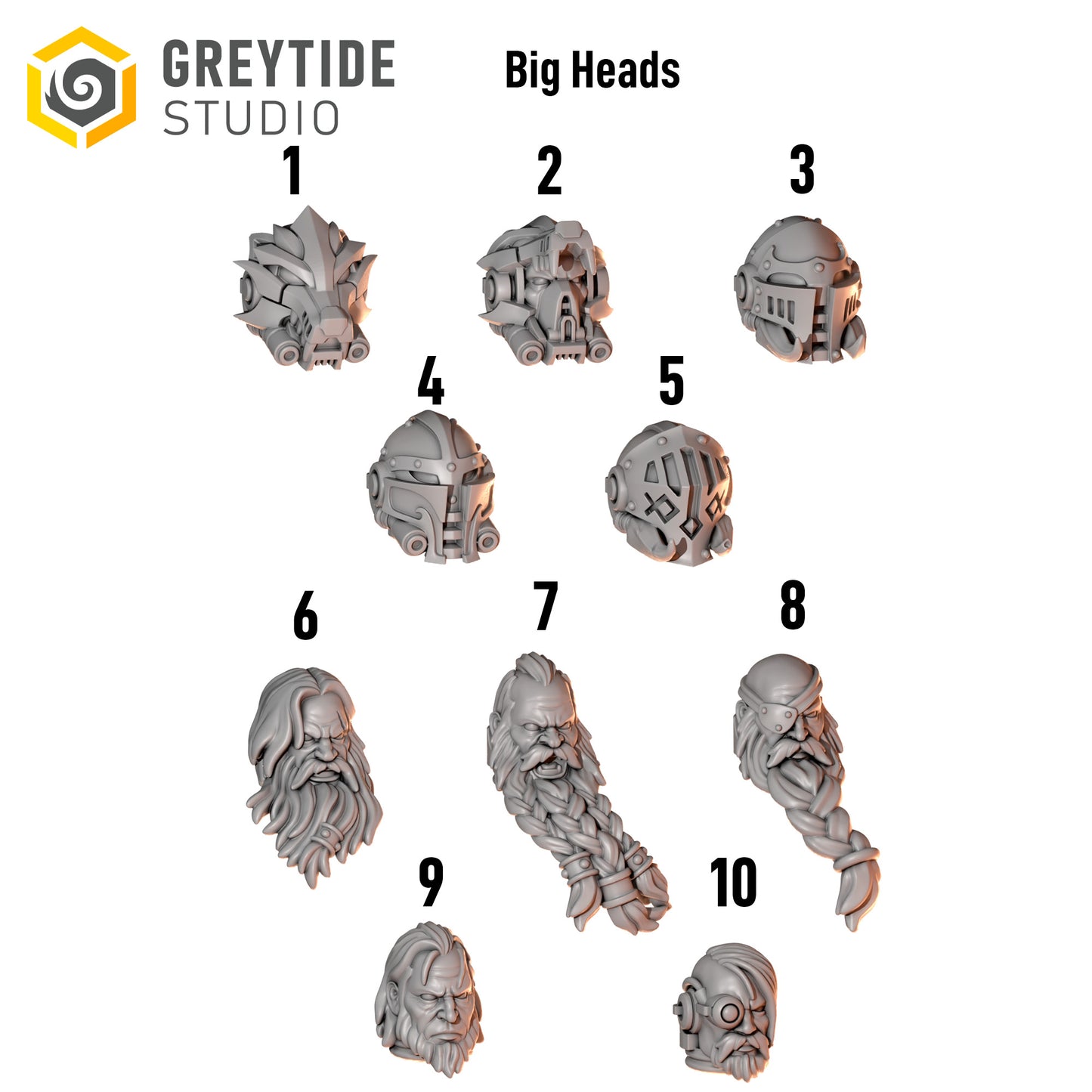 Primal Hounds - Big Armour Heads
