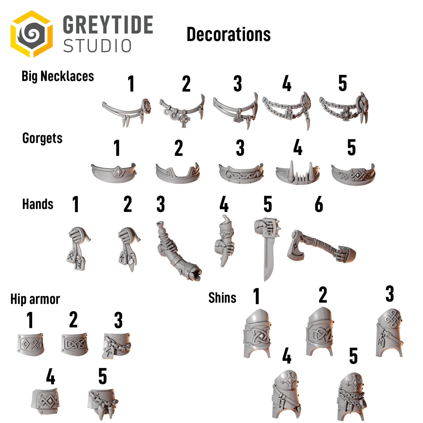 Primal Hounds - Big Armour Decorations