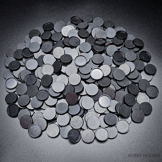20mm Round Plain Plastic Bases