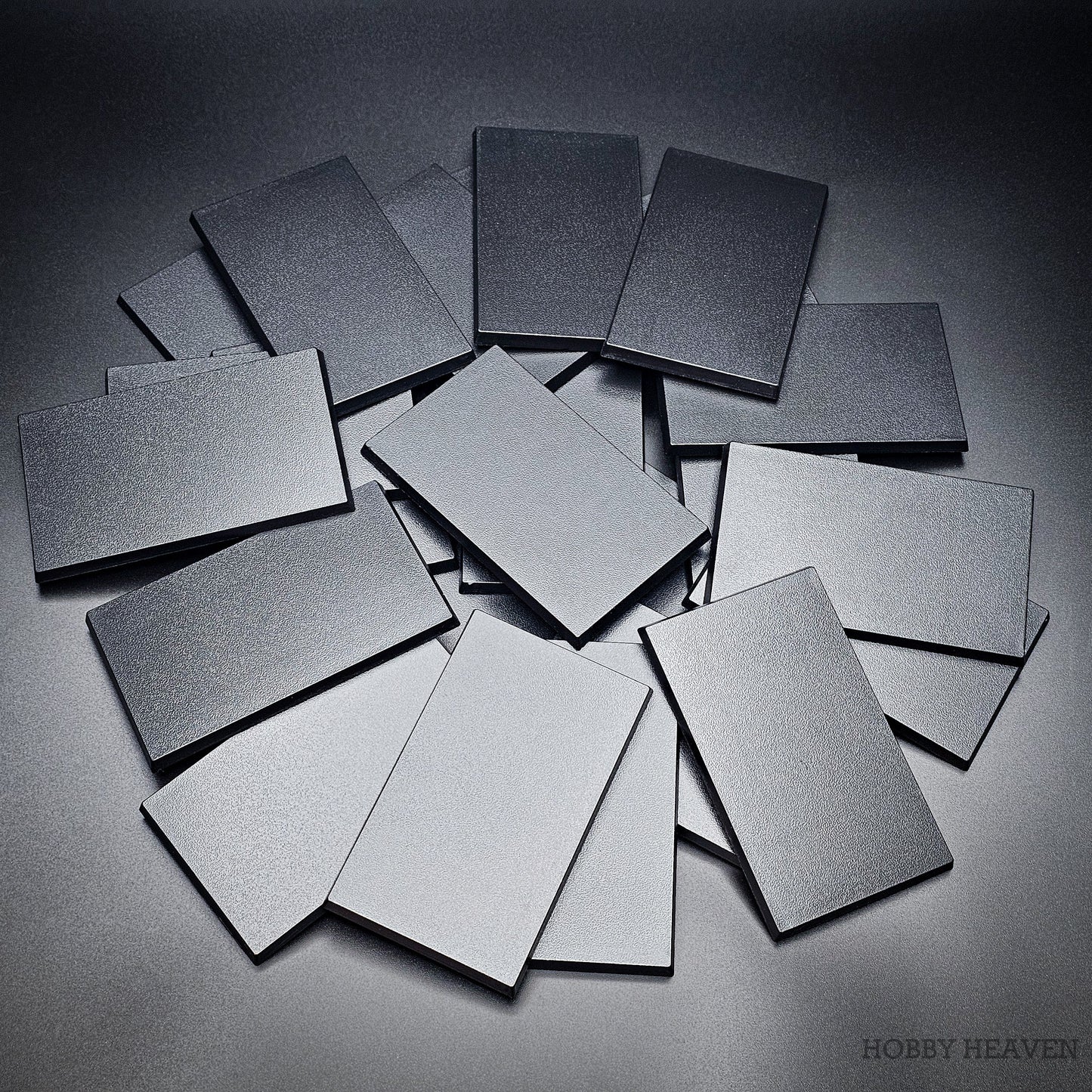 100x60mm Rectangular Plain Plastic Bases