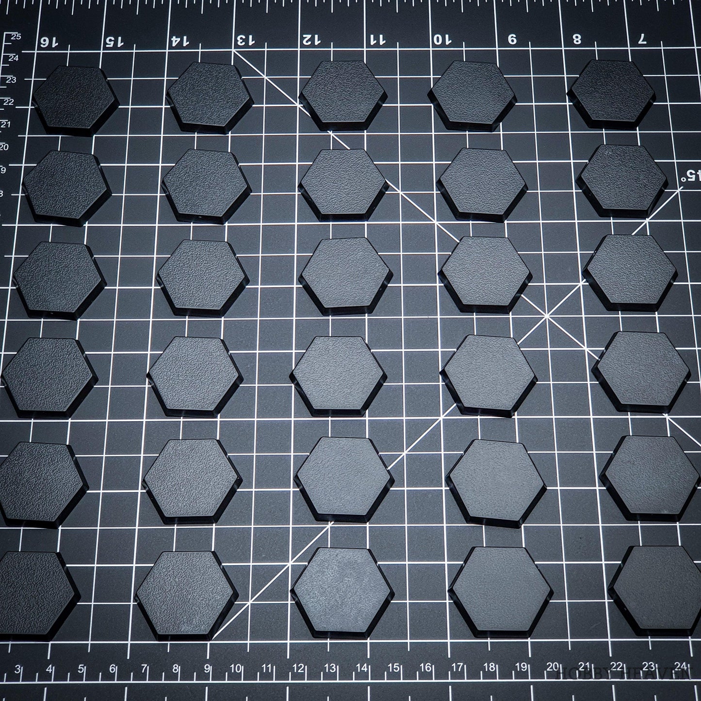30mm Hexagonal Plain Plastic Bases