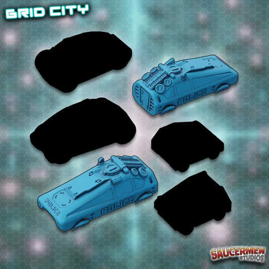 Vehicles - Cyberpunk - Grid City