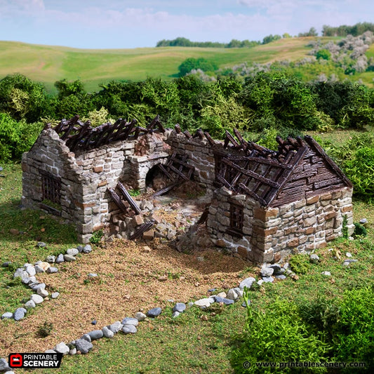 Highland Stone Barn Ruins