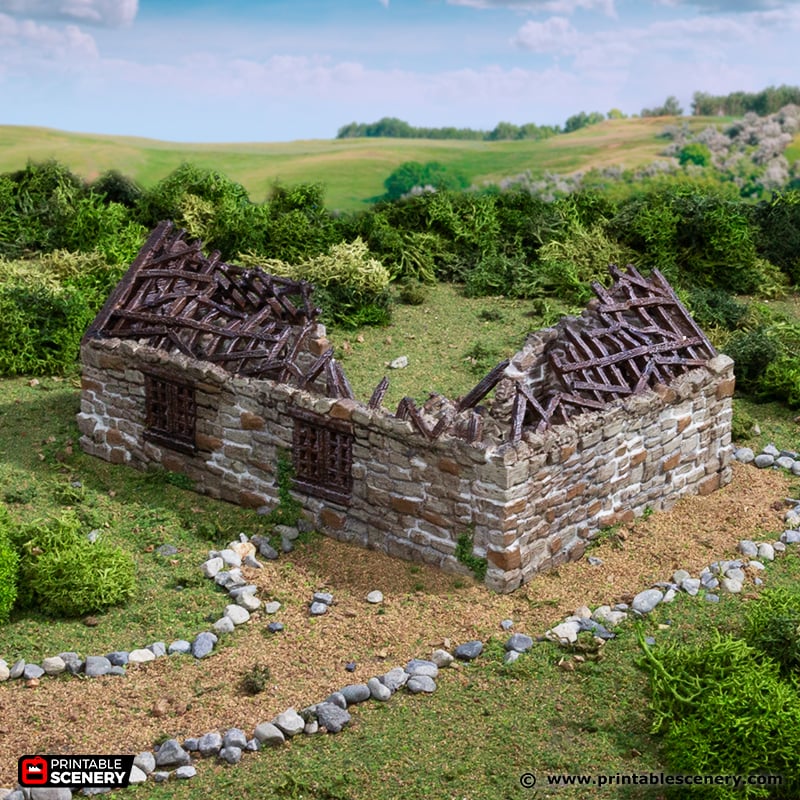 Highland Stone Barn Ruins