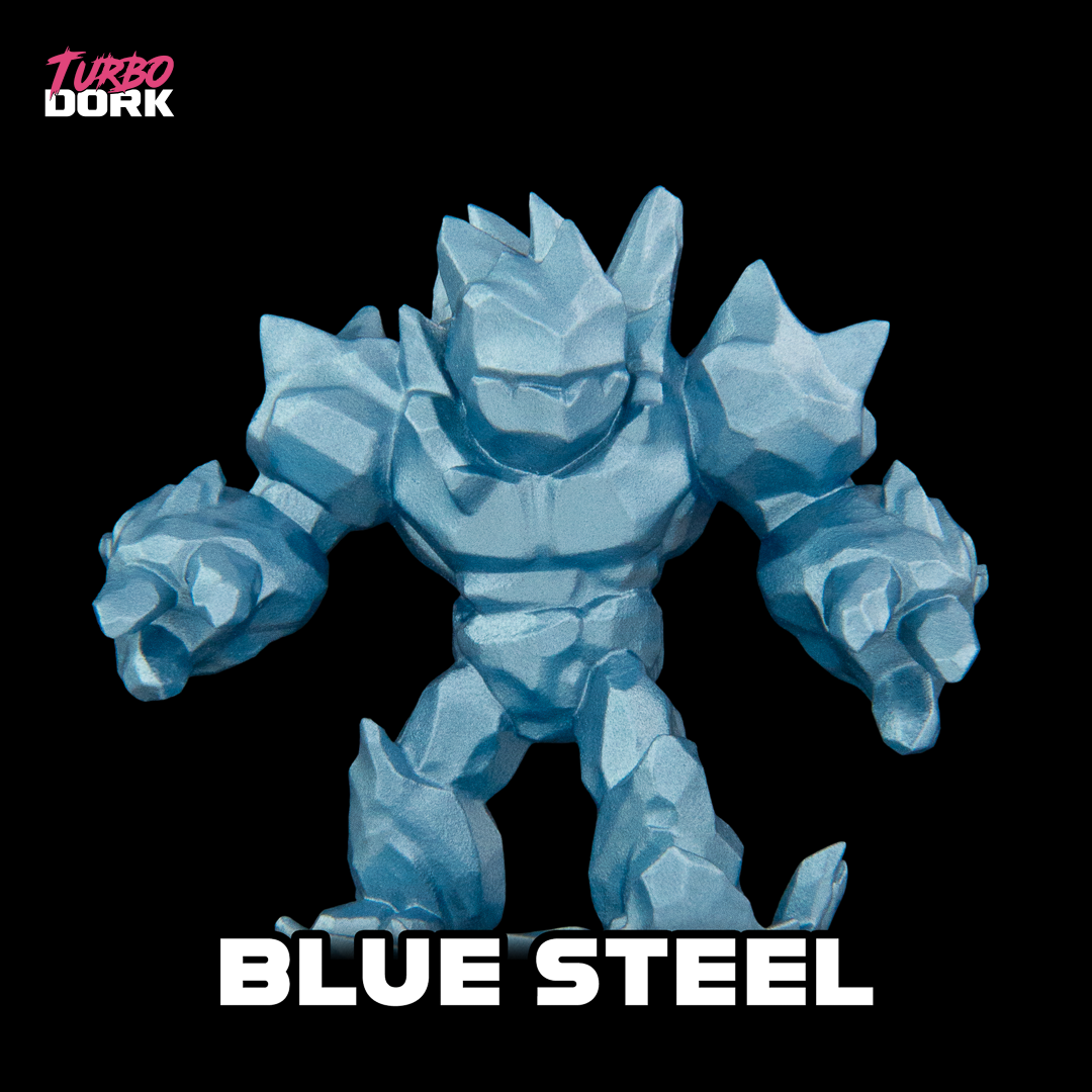 Turbo Dork: Blue Steel Metallic Acrylic Paint 22ml