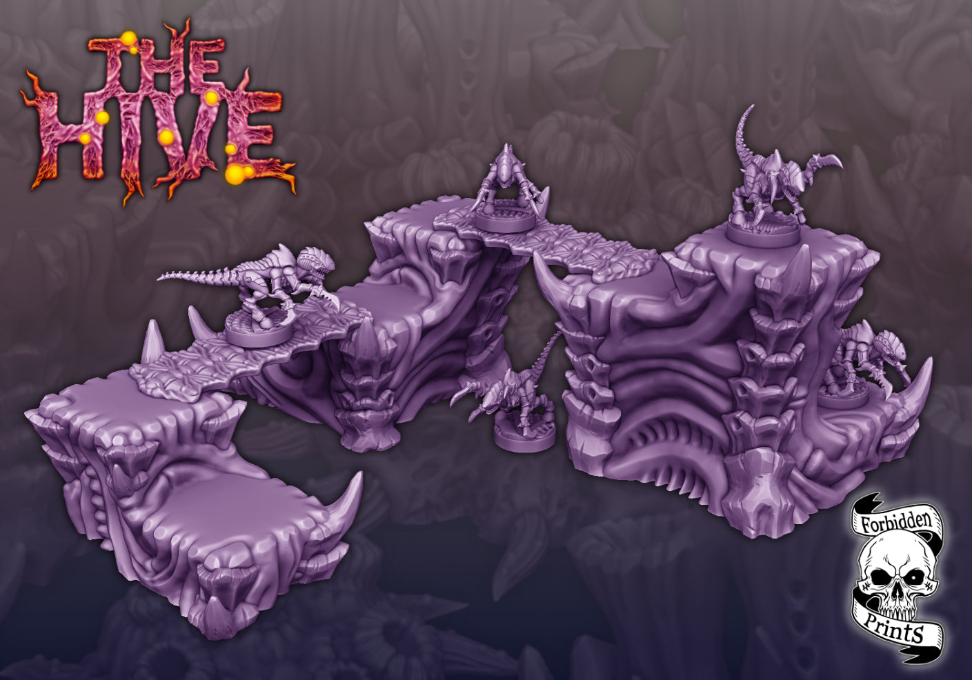 The Hive V2 - Grimdark Xenos Bug Terrain