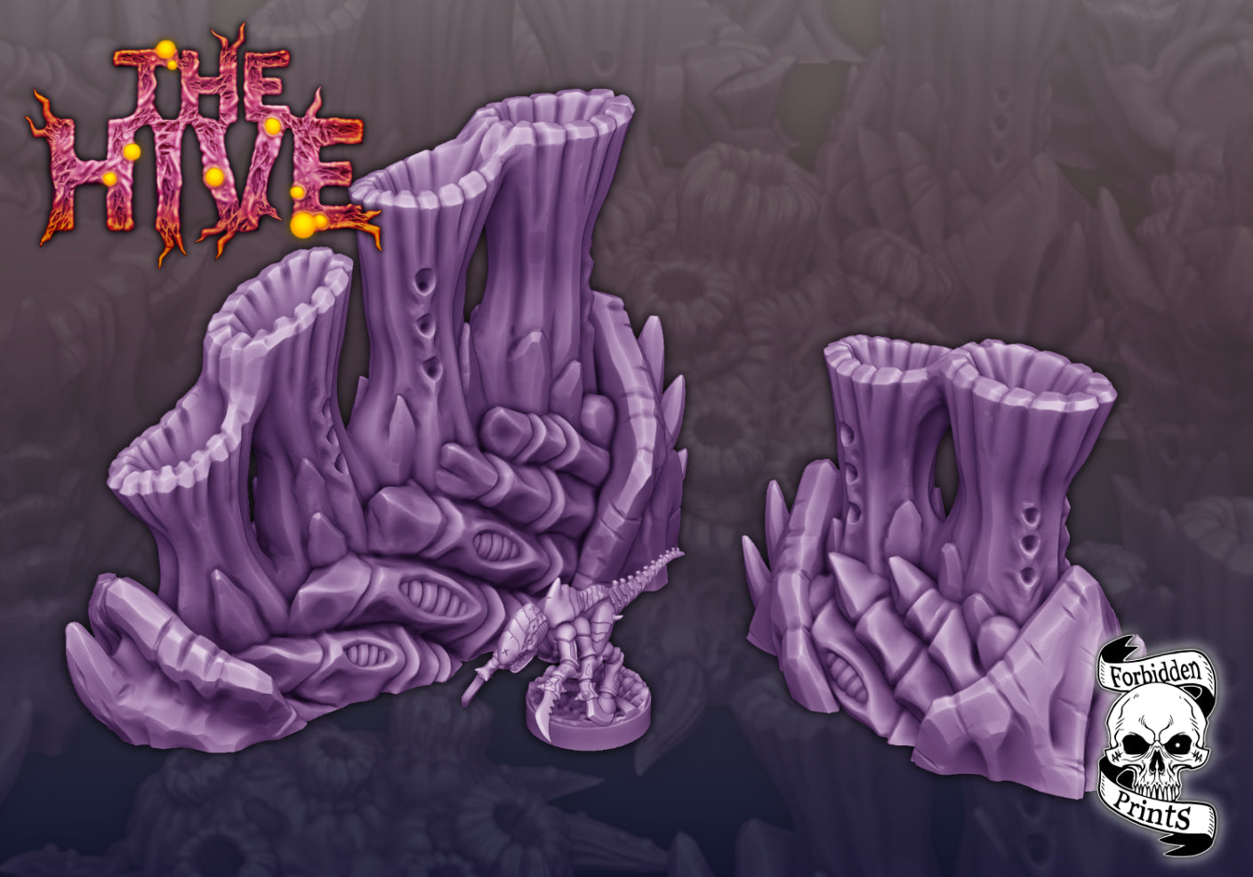 The Hive V2 - Grimdark Xenos Bug Terrain