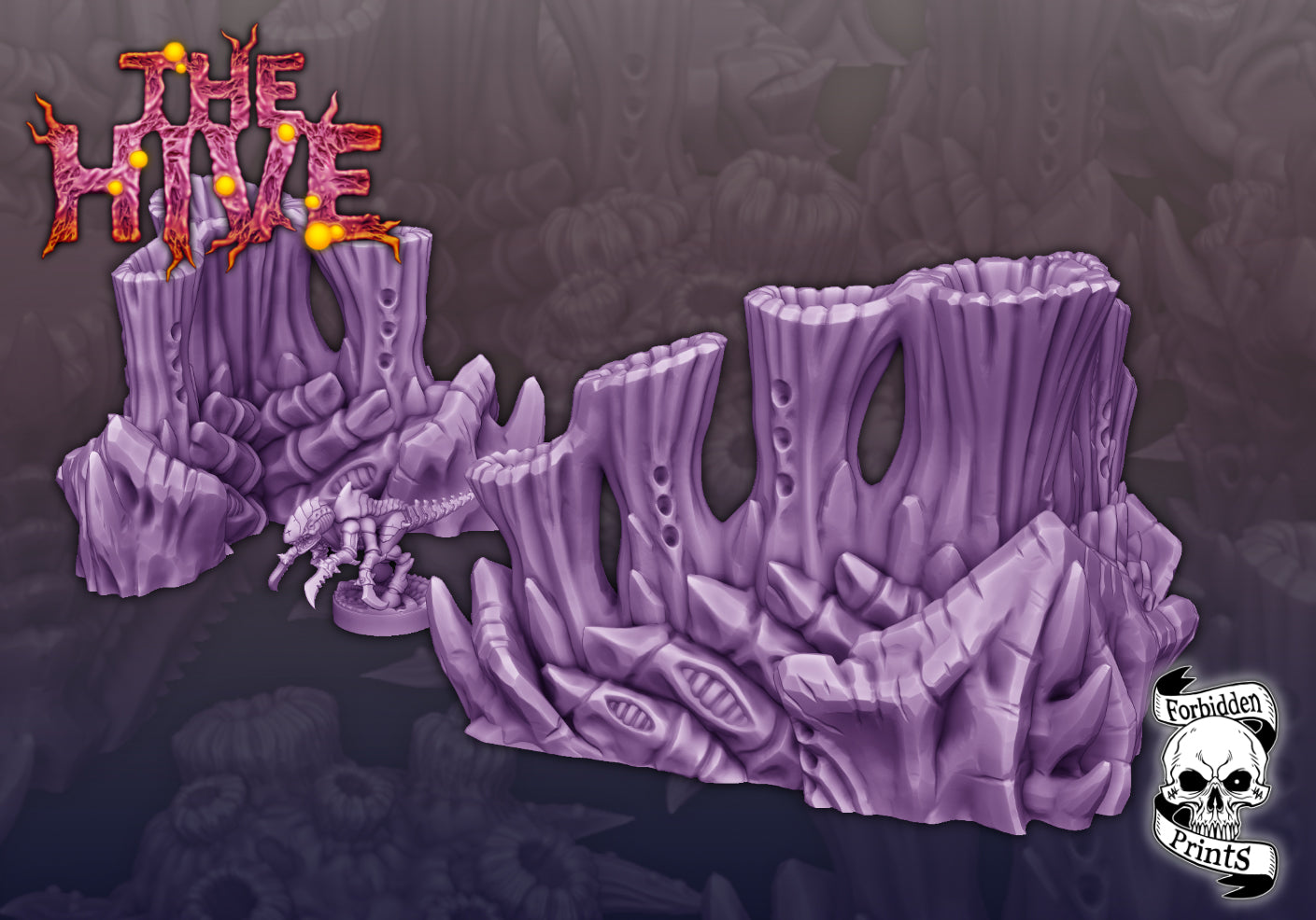 The Hive V2 - Grimdark Xenos Bug Terrain
