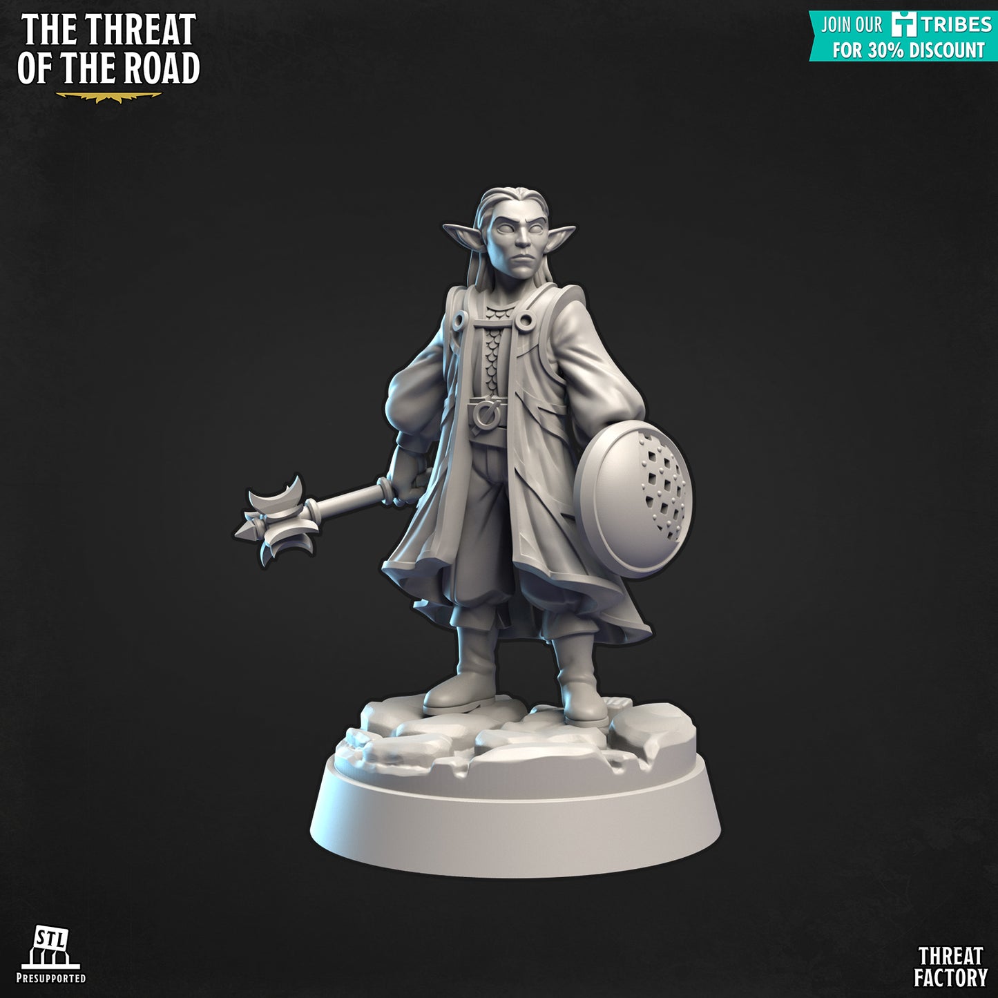 Drow Cleric - 28mm D&D Miniature