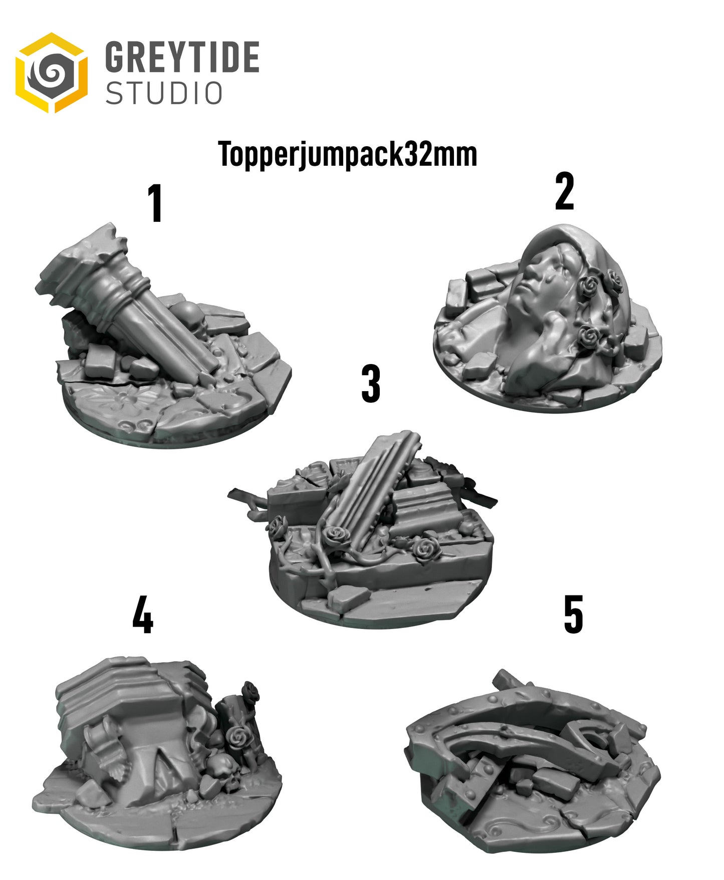 Crimson Lords - 32mm Base Toppers