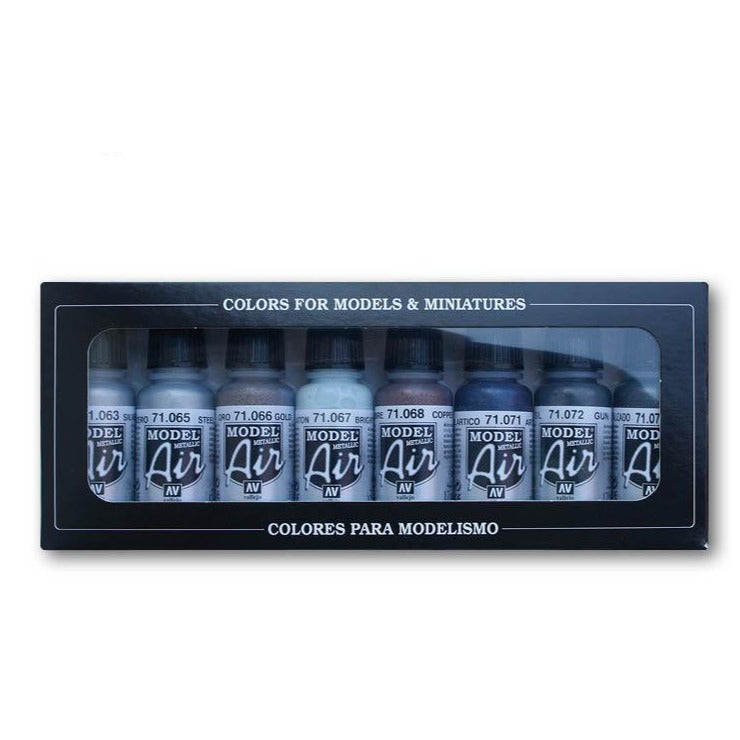 Vallejo Model Air Set - Metallic Colors 71.176