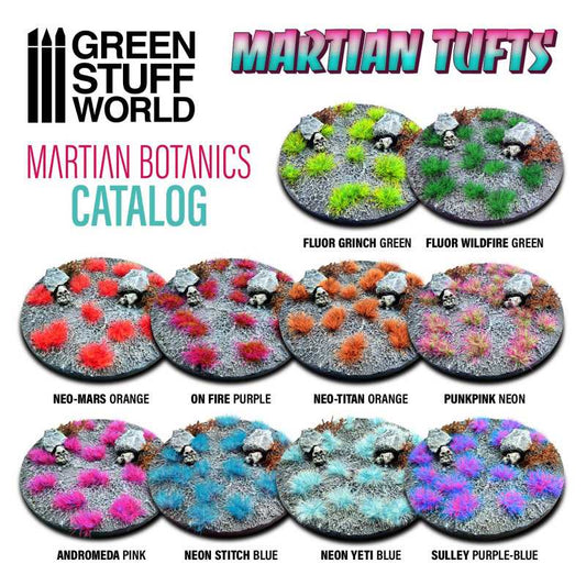 Green Stuff World - Martian Fluor Tufts - FLUOR WILDFIRE GREEN