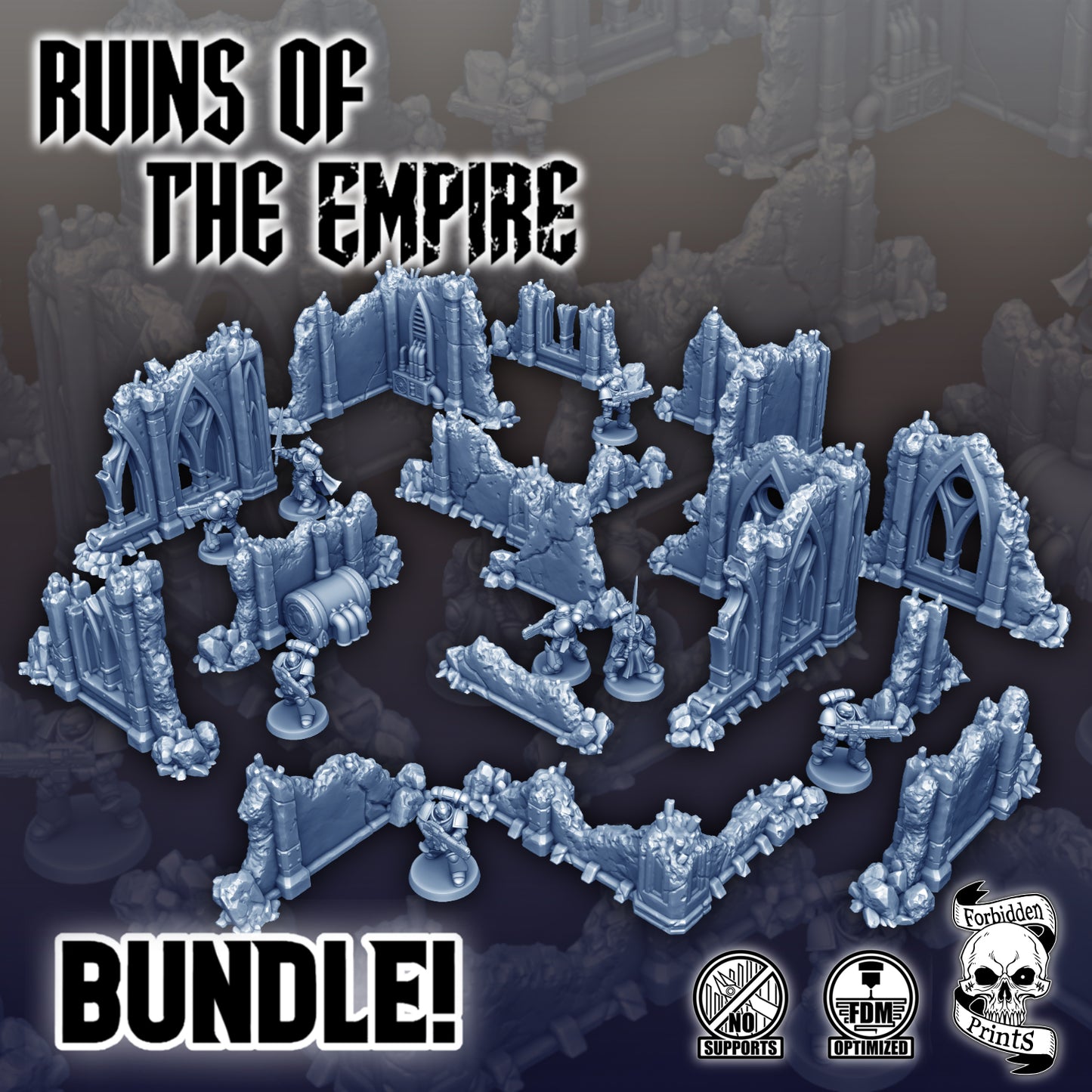 Ruins of the Empire - Ruined Temple Walls