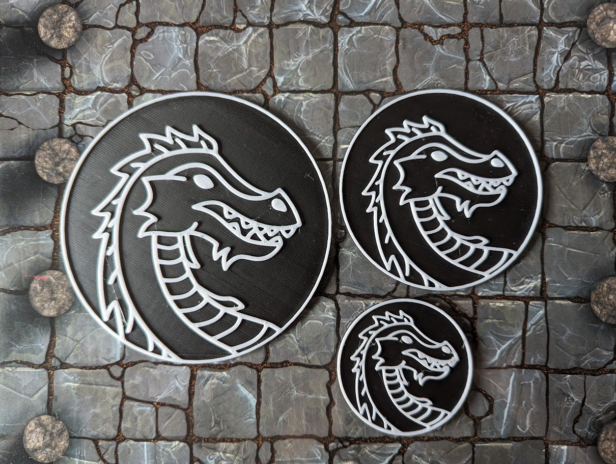 Dragon Tokens (Gargantuan, Huge, Large)