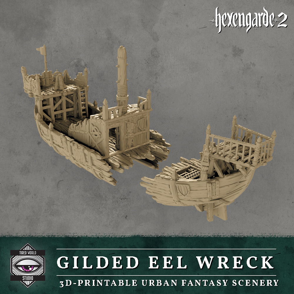 SPECIAL OFFER - Gilded Eel River Barge AND Gilded Eel Wreck - Hexengarde 2