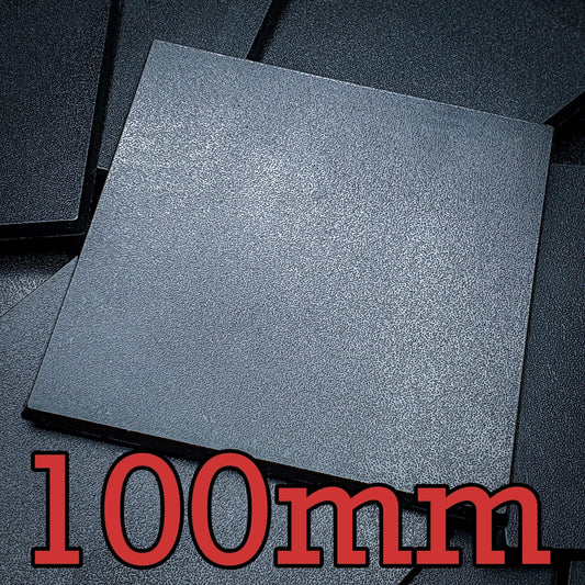 100mm Square Plain Plastic Bases