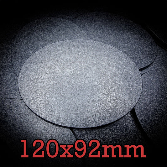 120x92mm Oval Plain Plastic Base
