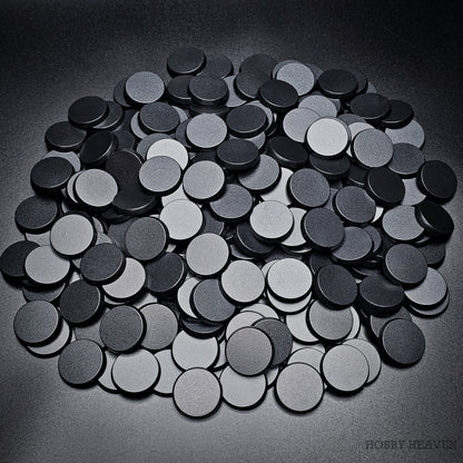 28mm Round Plain Plastic Bases for Wargaming Miniatures | Hobby Heaven