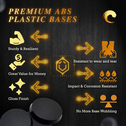 28mm Round Plain Plastic Bases for Wargaming Miniatures | Hobby Heaven