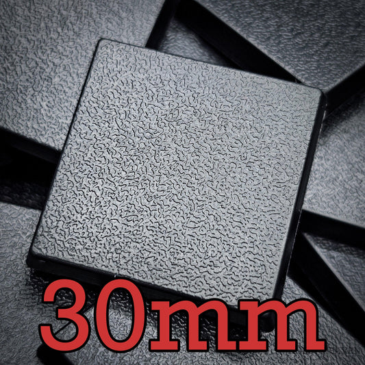 30mm Square Plain Plastic Bases
