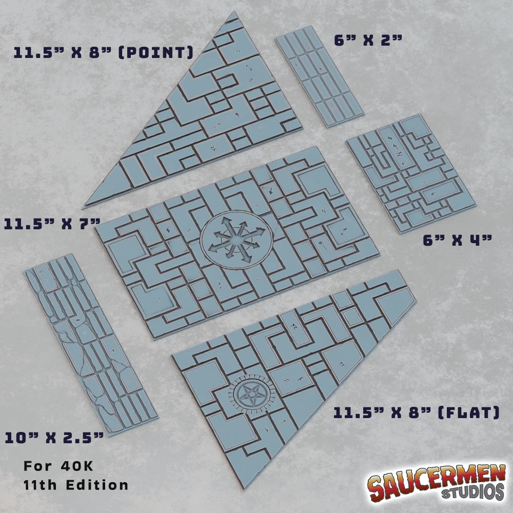 40K 11th Edition Terrain Footprint - Evil Cult
