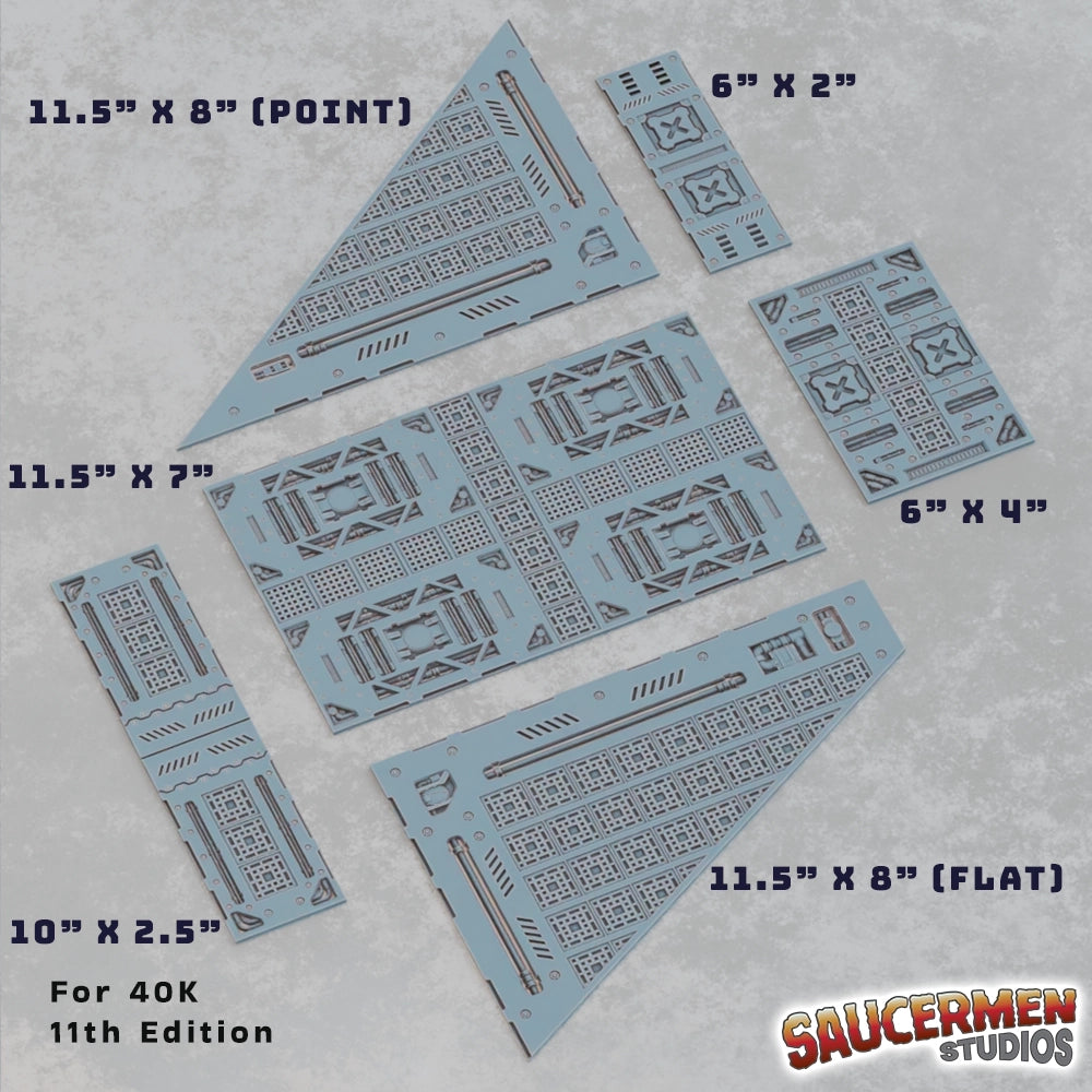 40K 11th Edition Terrain Footprint - Industrial