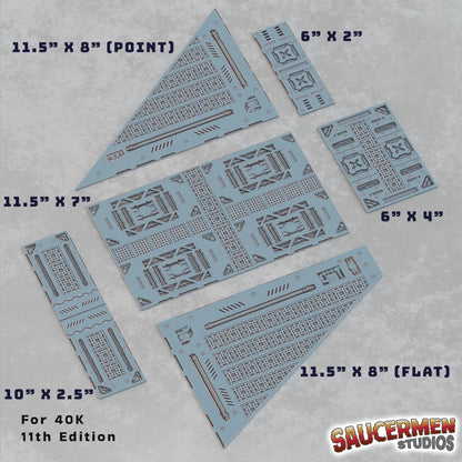 40K 11th Edition Terrain Footprint - Industrial