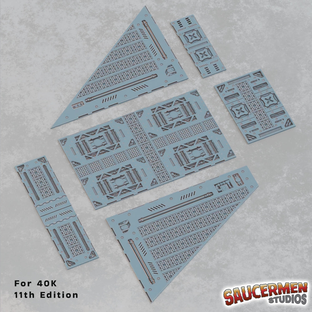 40K 11th Edition Terrain Footprint - Industrial