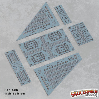 40K 11th Edition Terrain Footprint - Industrial