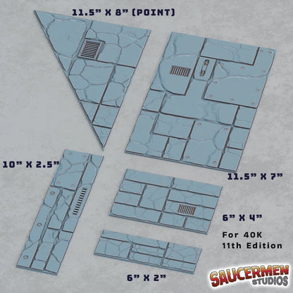 40K 11th Edition Terrain Footprint - Ruins