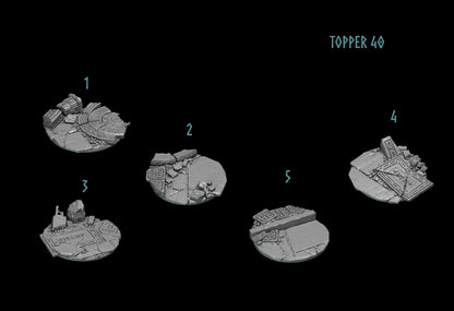 Primal Hounds - 40mm Base Toppers