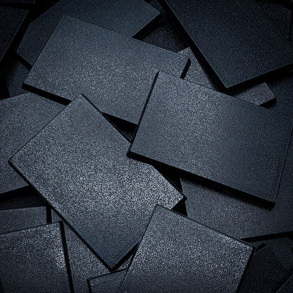 60x40mm Rectangular Plain Plastic Bases