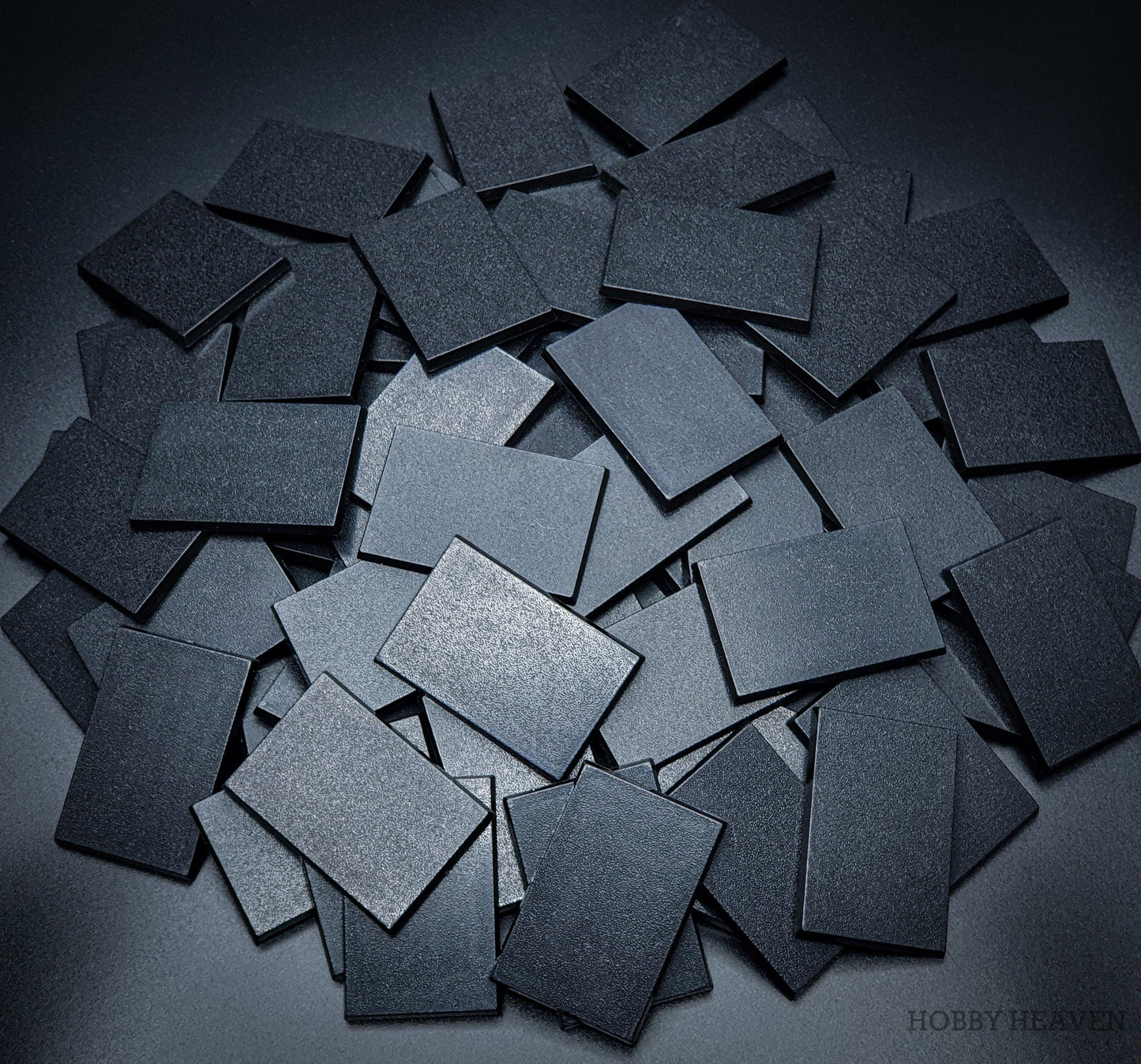 60x40mm Rectangular Plain Plastic Bases
