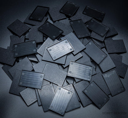 60x40mm Rectangular Plain Plastic Bases