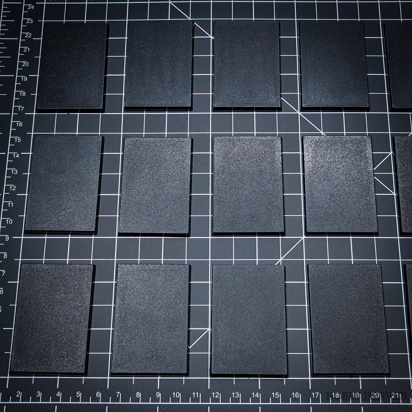 60x40mm Rectangular Plain Plastic Bases