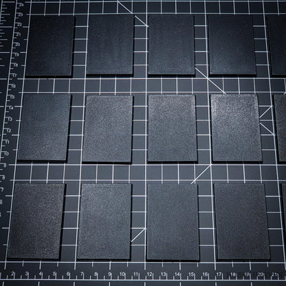 60x40mm Rectangular Plain Plastic Bases