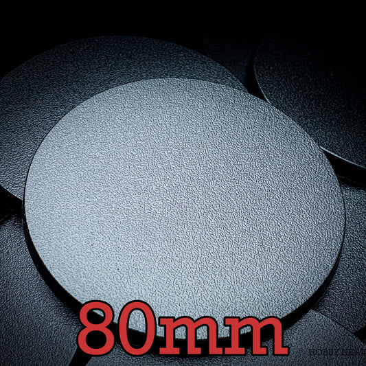 80mm Round Plain Plastic Bases